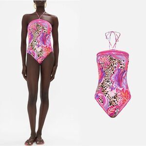 NWT Camilla Bandeau One Piece With Halter Tie
Viola Vintage